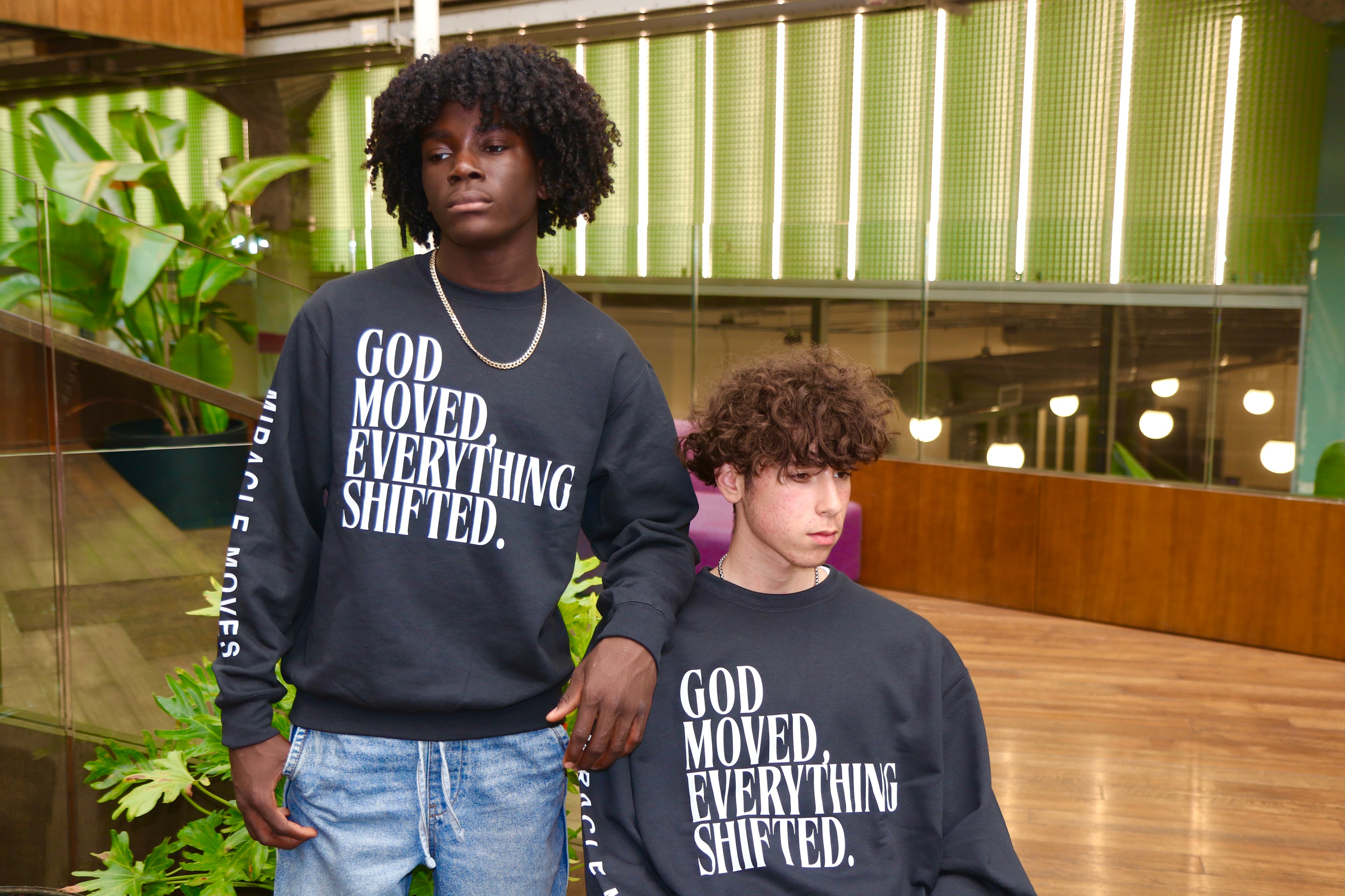 GOD MOVED EVERYTHING SHIFTED — SWEATSHIRT