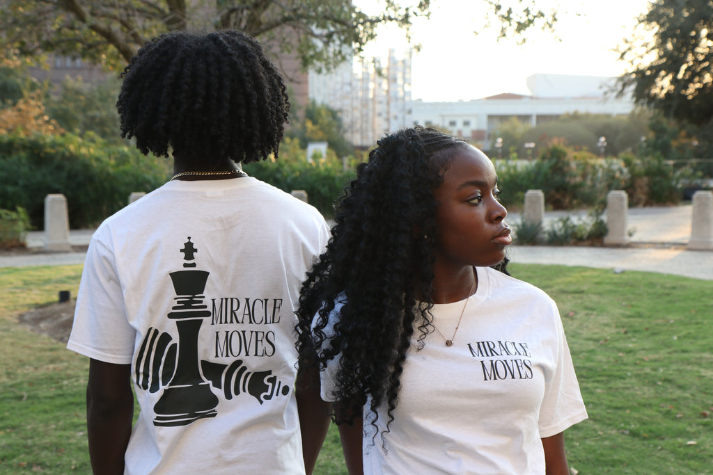MIRACLE MOVES CHESS STYLE — T-SHIRT