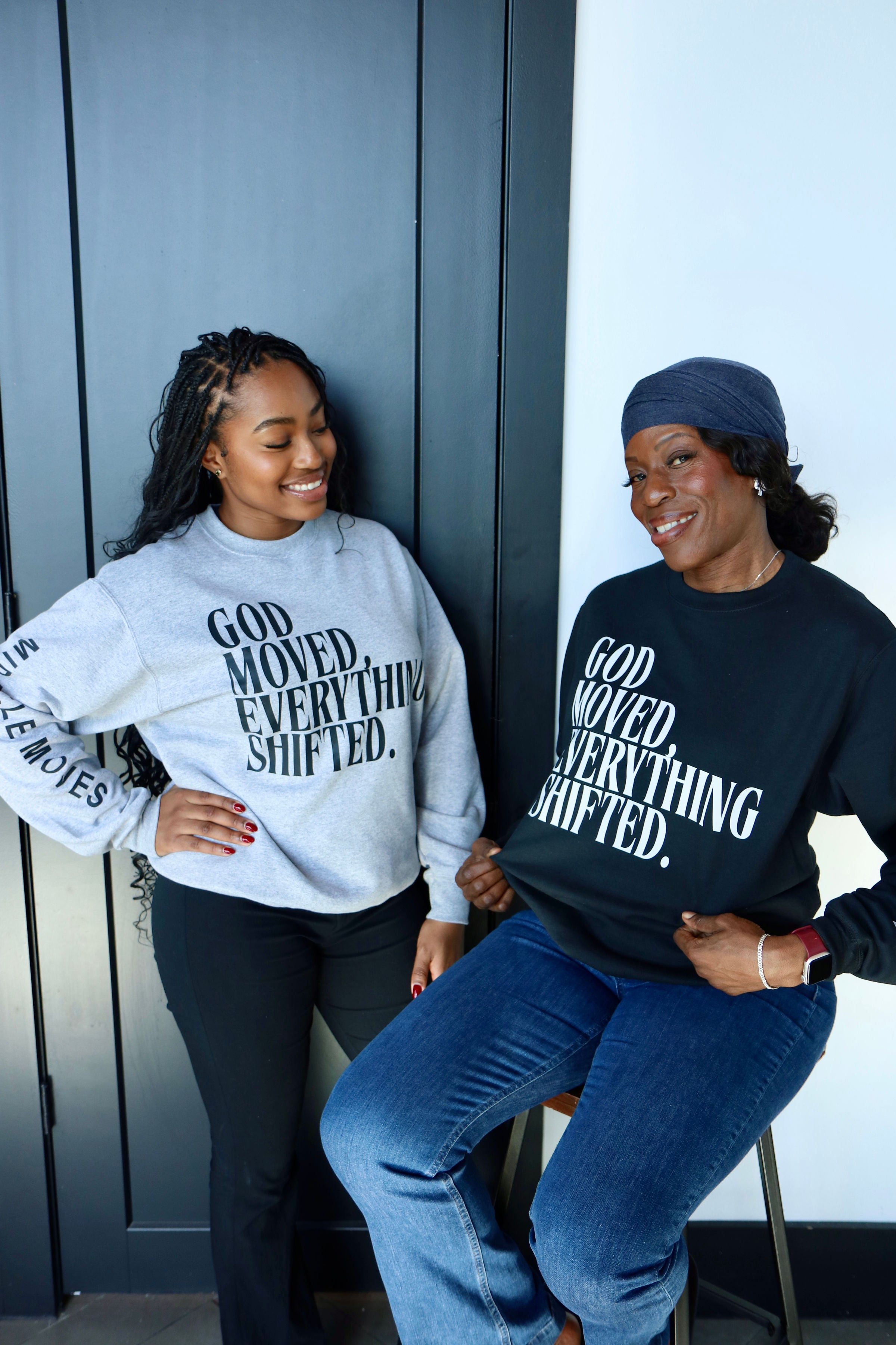GOD MOVED EVERYTHING SHIFTED — SWEATSHIRT