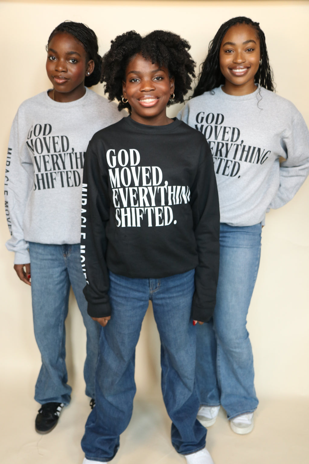 GOD MOVED EVERYTHING SHIFTED — SWEATSHIRT